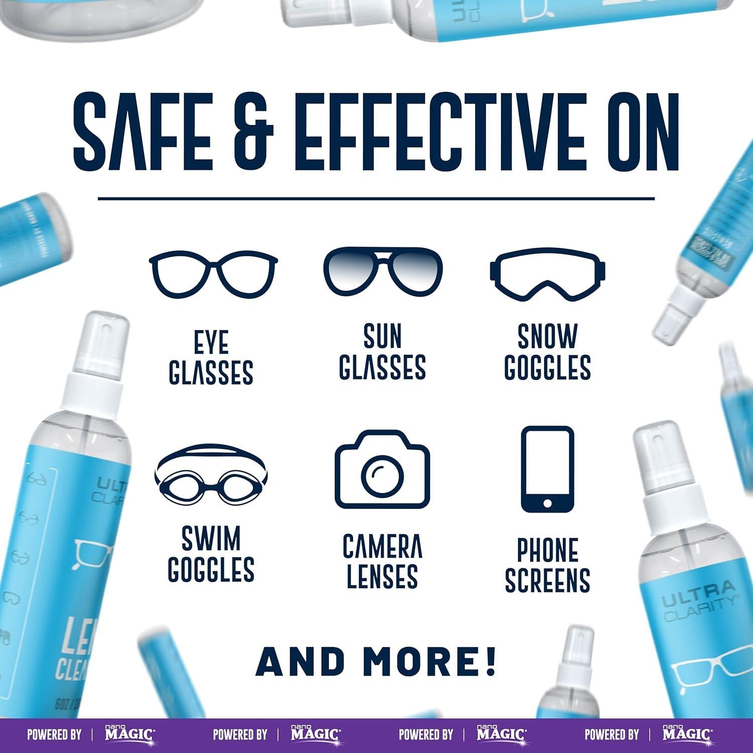 Limpiador de Lentes Ultra Clarity 180 ml Spray Profesional