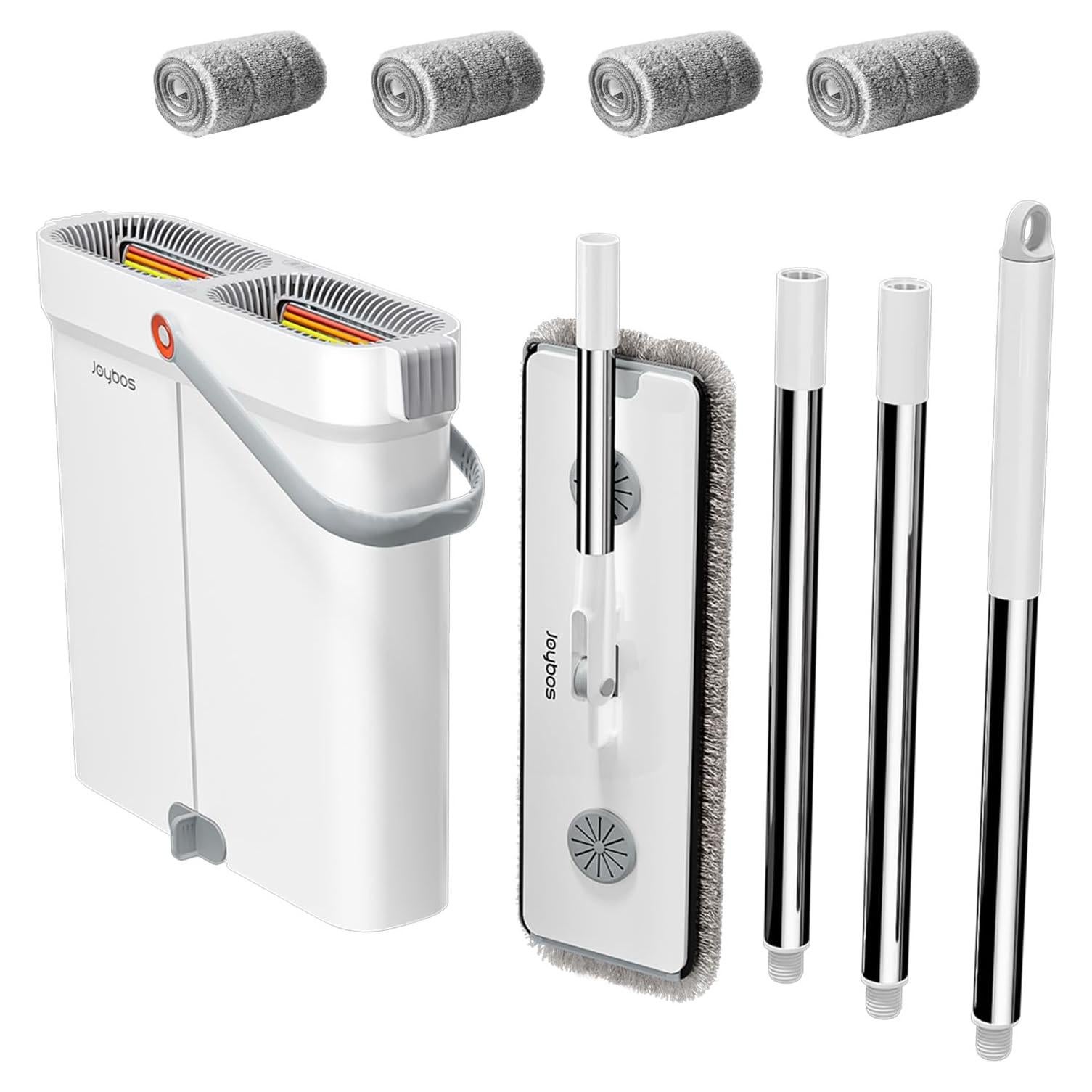 Juego de trapeador y cubo CTIME 40 cm con 4 almohadillas