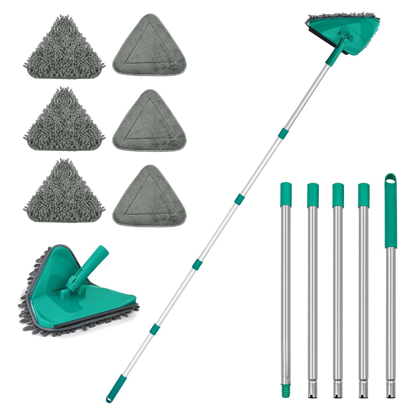 Mopa Limpiadora de Pared JEHONN 208 cm con 6 Almohadillas