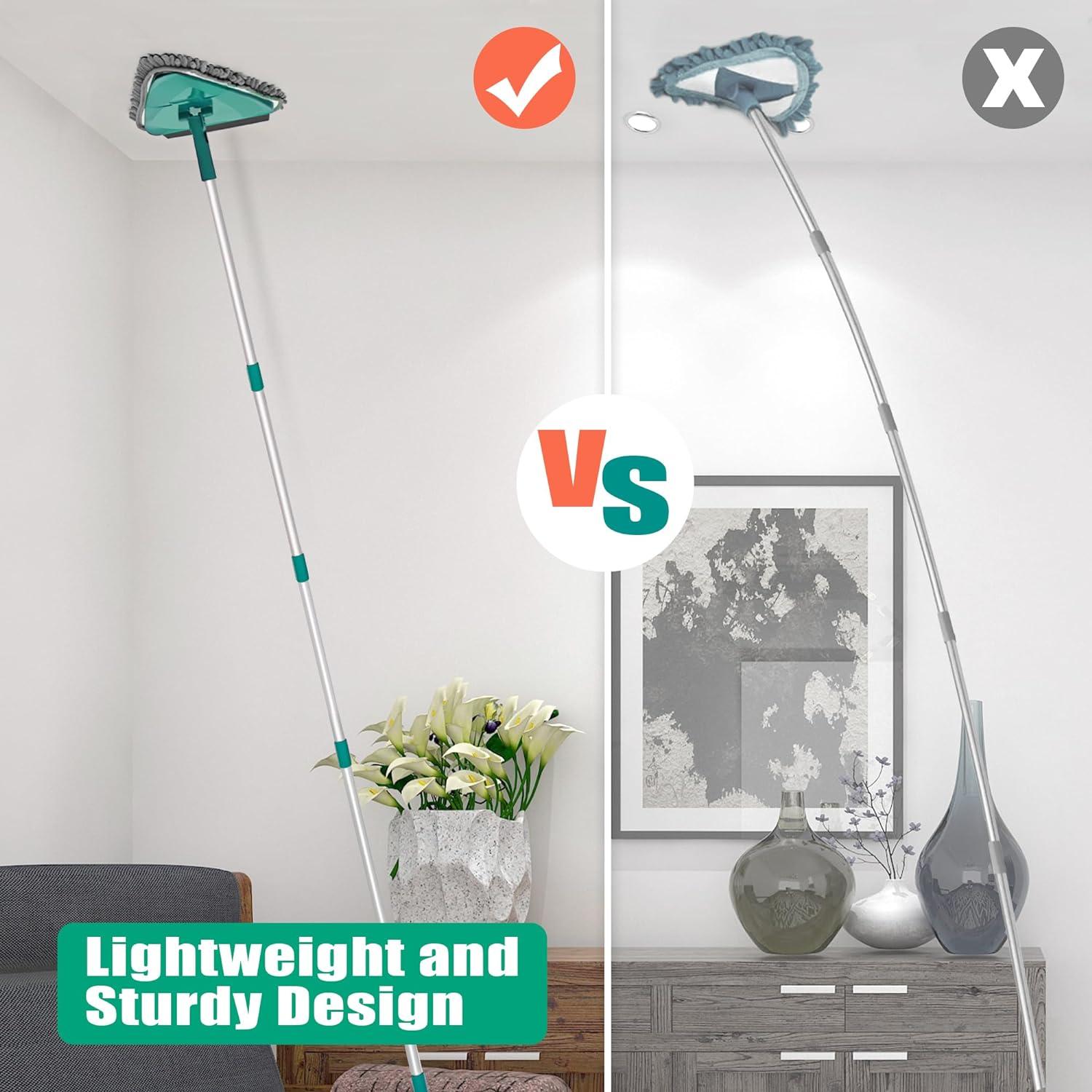 Mopa Limpiadora de Pared JEHONN 208 cm con 6 Almohadillas