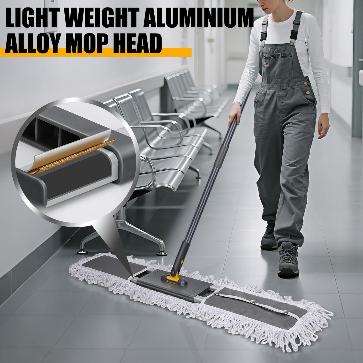 Mopa de Polvo Ajustable Masthome 154 cm con 3 Almohadillas