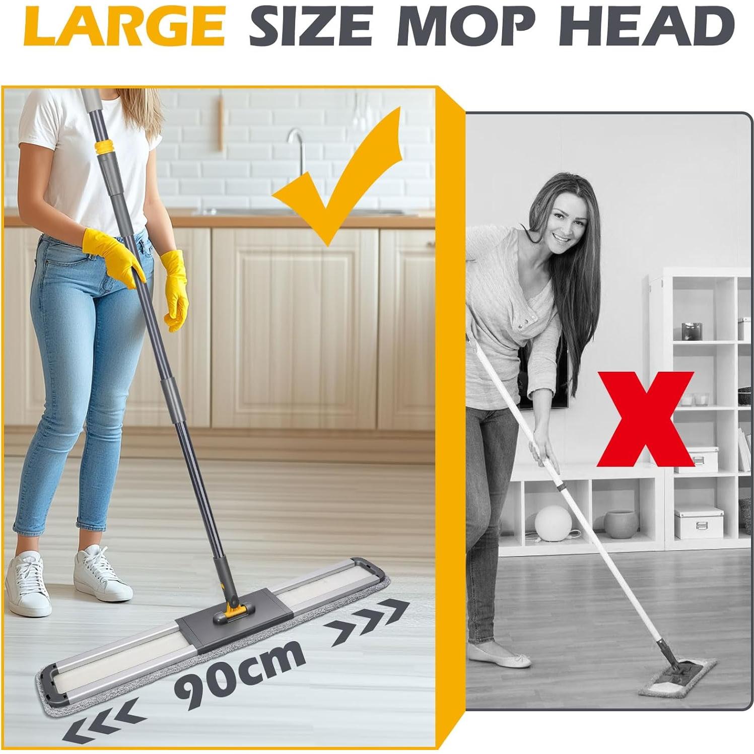 Mop Comercial MASTERTOP 92cm con Mango Ajustable 154cm