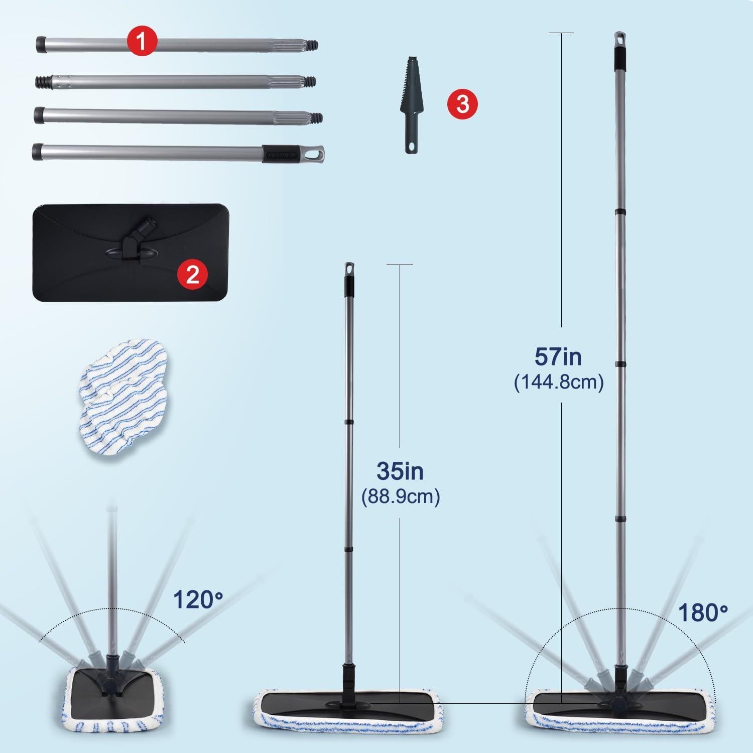 Mopa de Microfibra Matthew 38x20 cm Reutilizable 3 Recargas