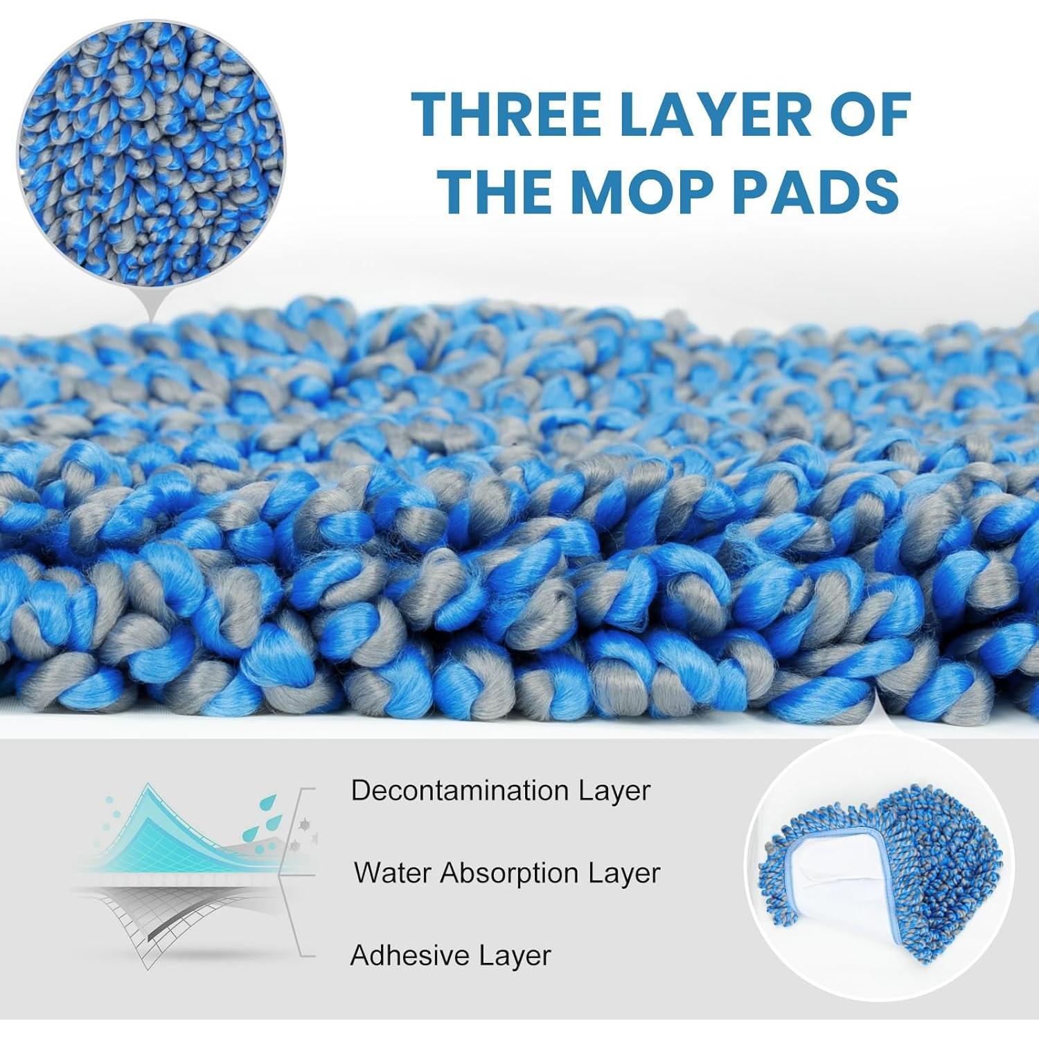 Mopa de Polvo MAVRIZ 147 cm Microfibra Rotativa 360°