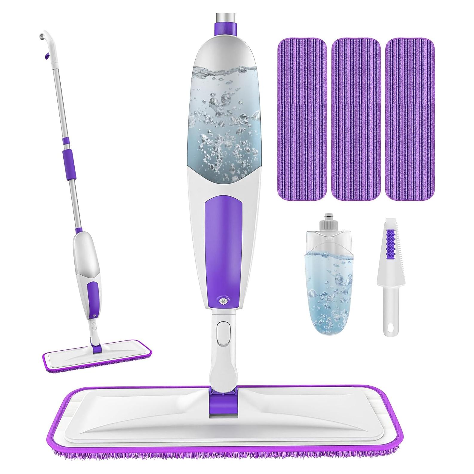 Mopa Pulverizadora SEVENMAX Microfibra 550ml 3 Almohadillas