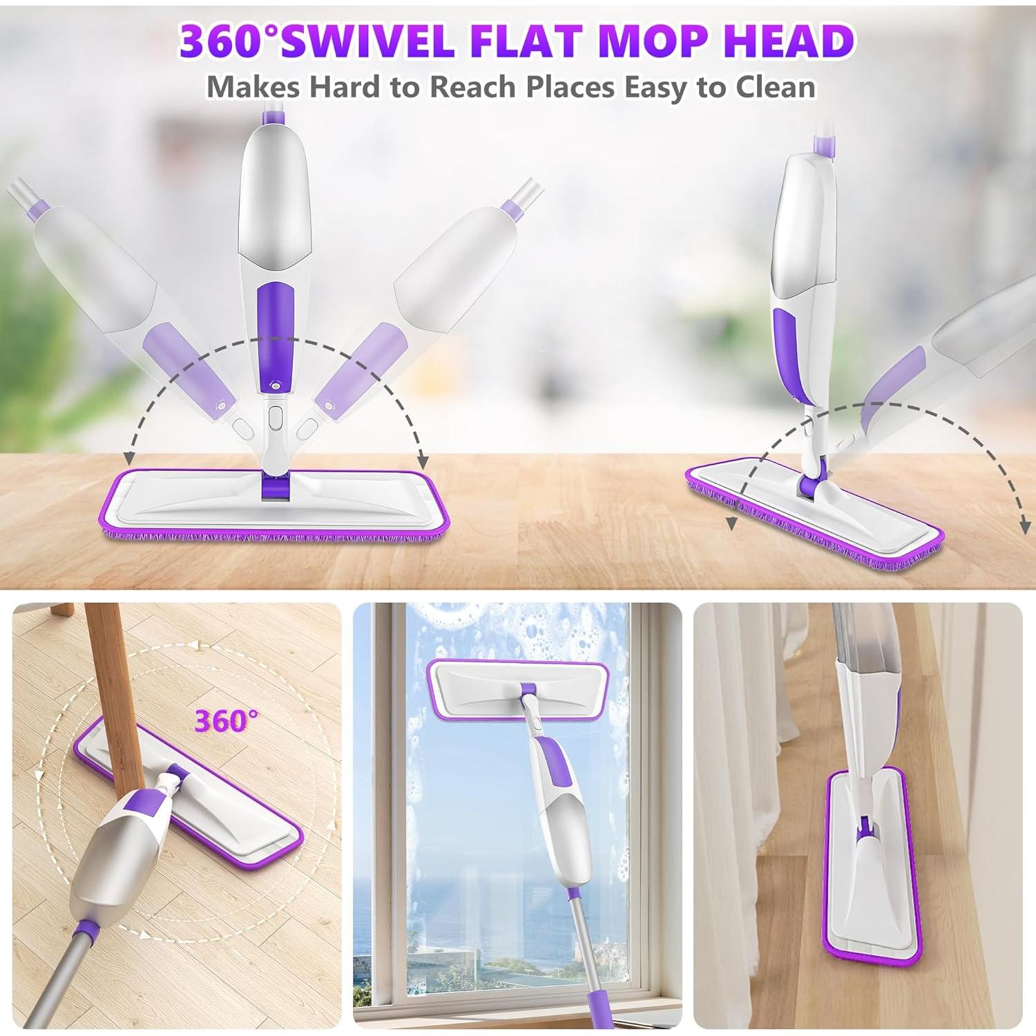 Mopa Pulverizadora SEVENMAX Microfibra 550ml 3 Almohadillas