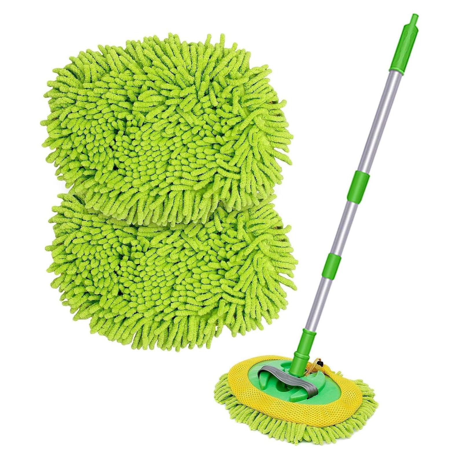 Mopa de Lavado de Autos XICHETUOBA 120 cm 2 en 1 Microfibra