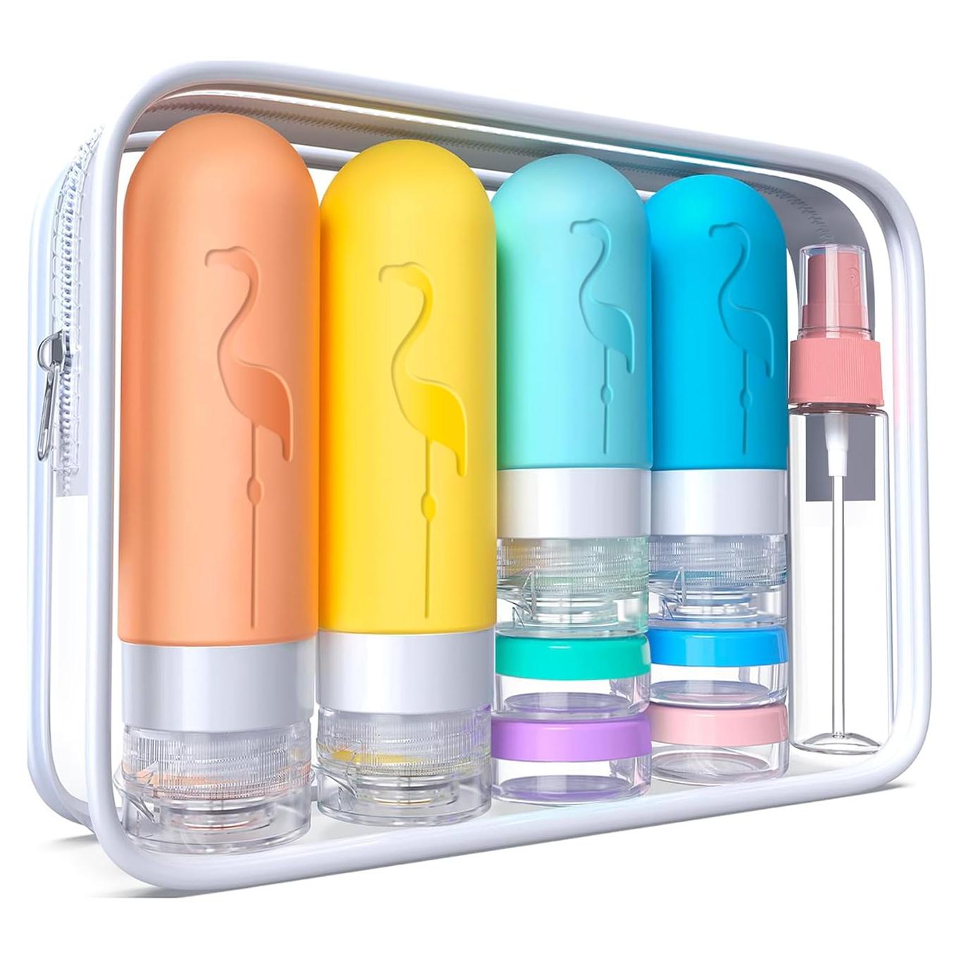 Set de 20 Botellas de Viaje Vipop Silicona A prueba de Fugas