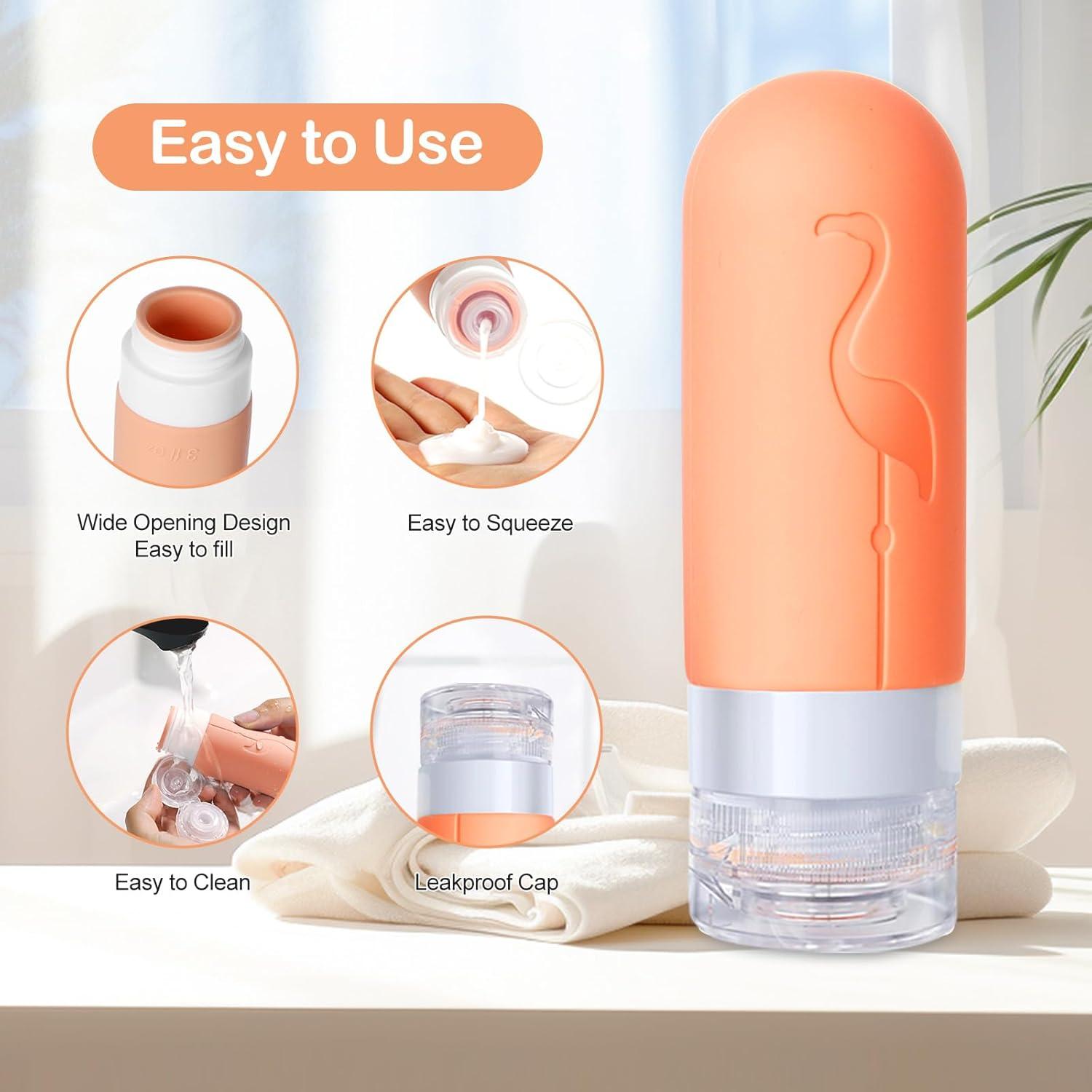 Set de 20 Botellas de Viaje Vipop Silicona A prueba de Fugas