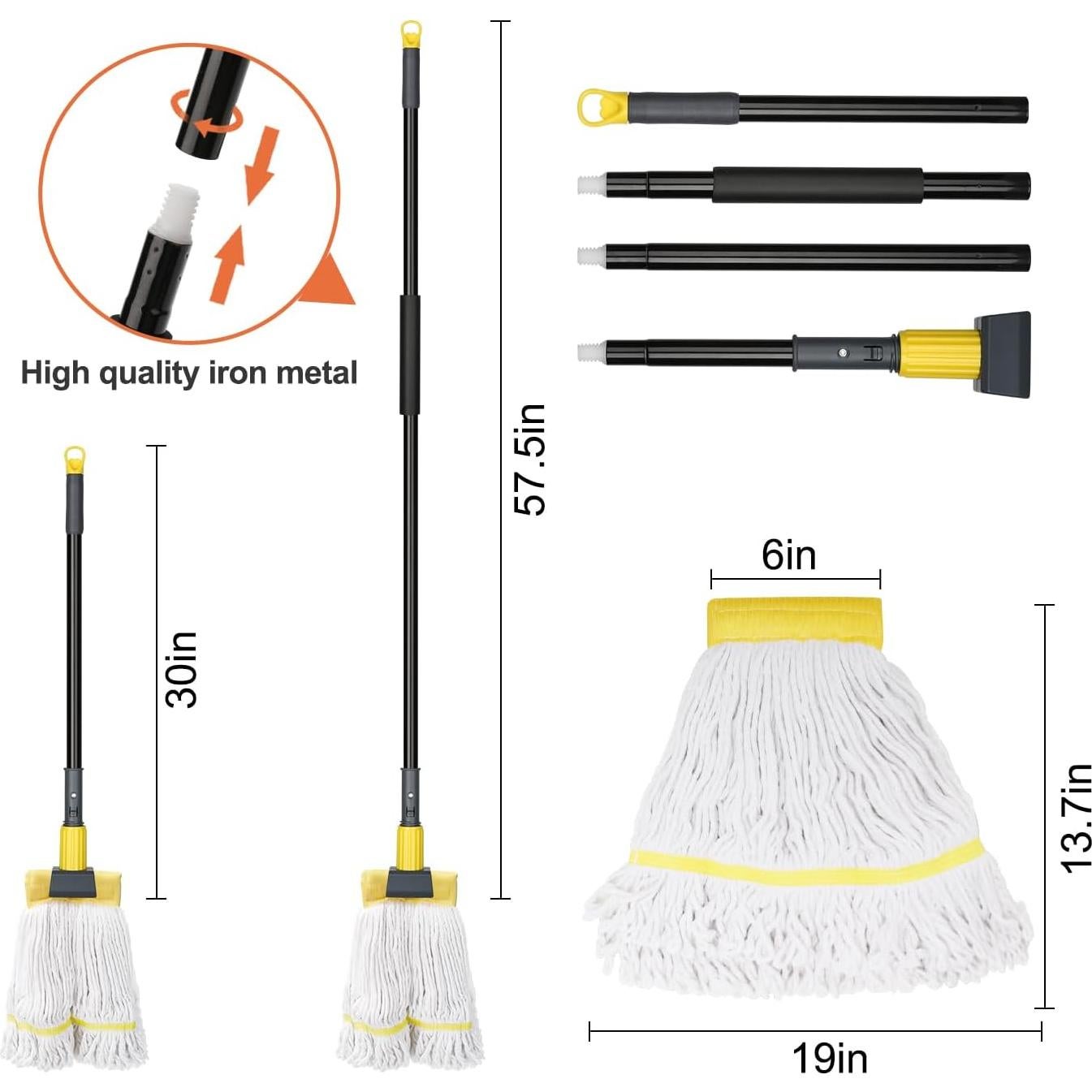 Mopa Industrial KeFanta 60" (152 cm) Algodón Alta Resistencia