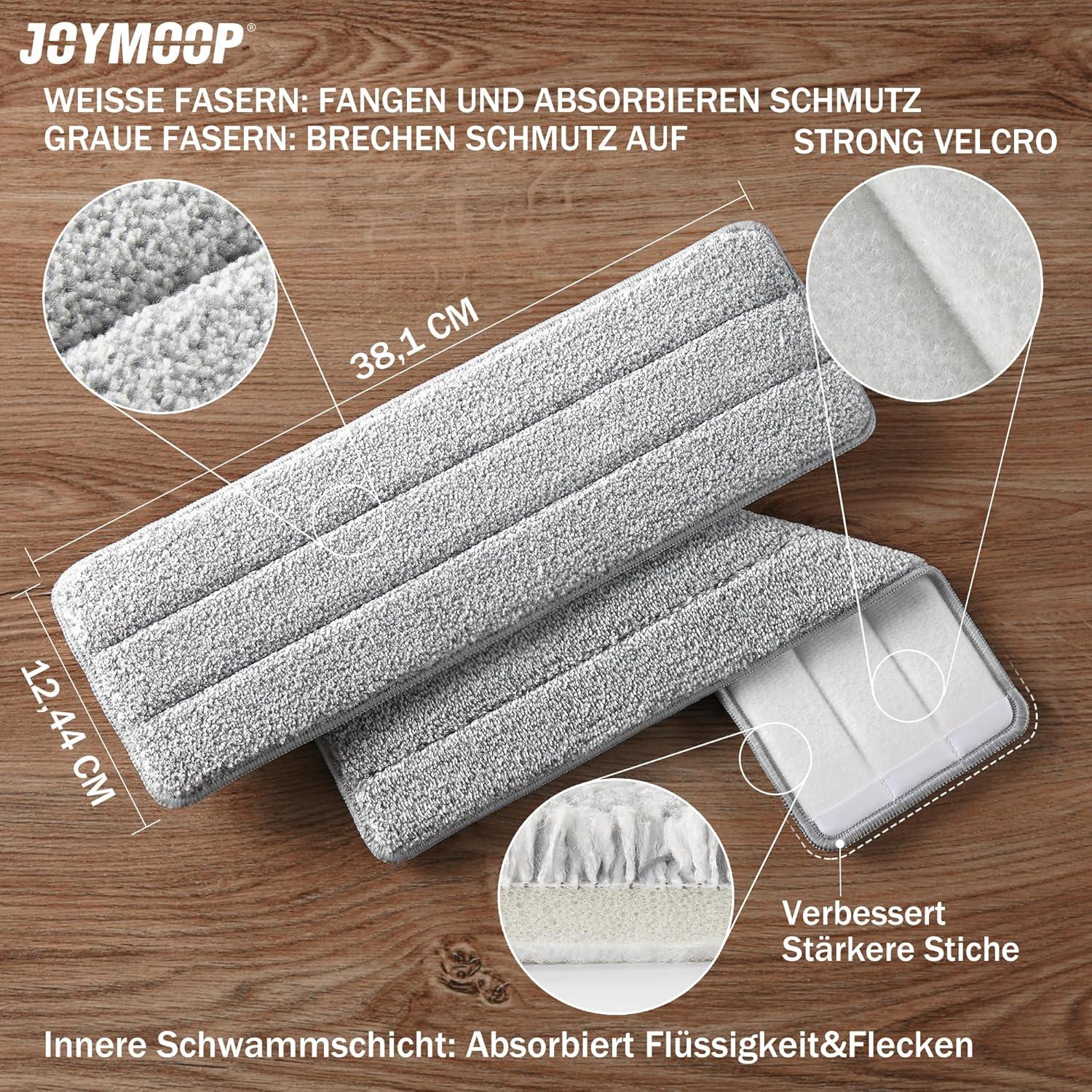 Cabezal de Mopa JOYMOOP 33 cm con Paño de Microfibra