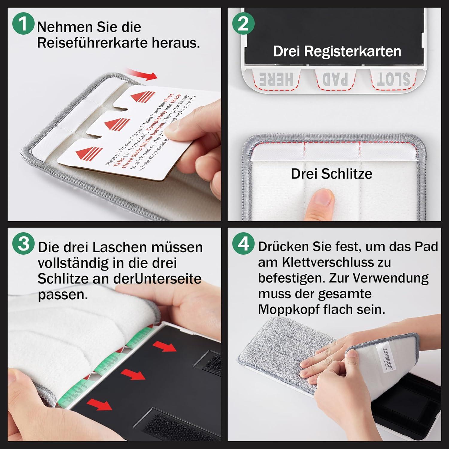 Cabezal de Mopa JOYMOOP 33 cm con Paño de Microfibra