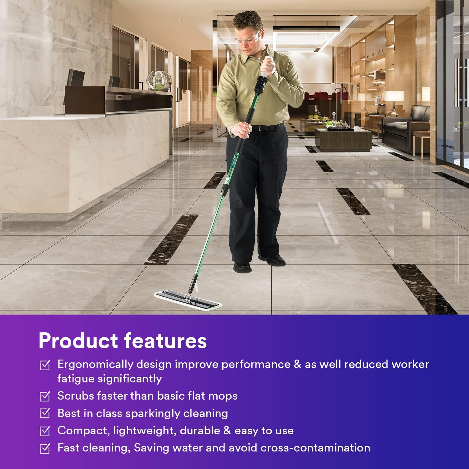 Trapeador plano 3M Easy Scrub Express 40,6 cm con soporte