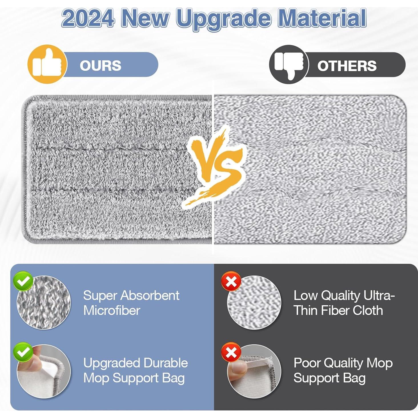 Paños de Reemplazo Microfibra Zeekech para Mopa 33x12.5cm