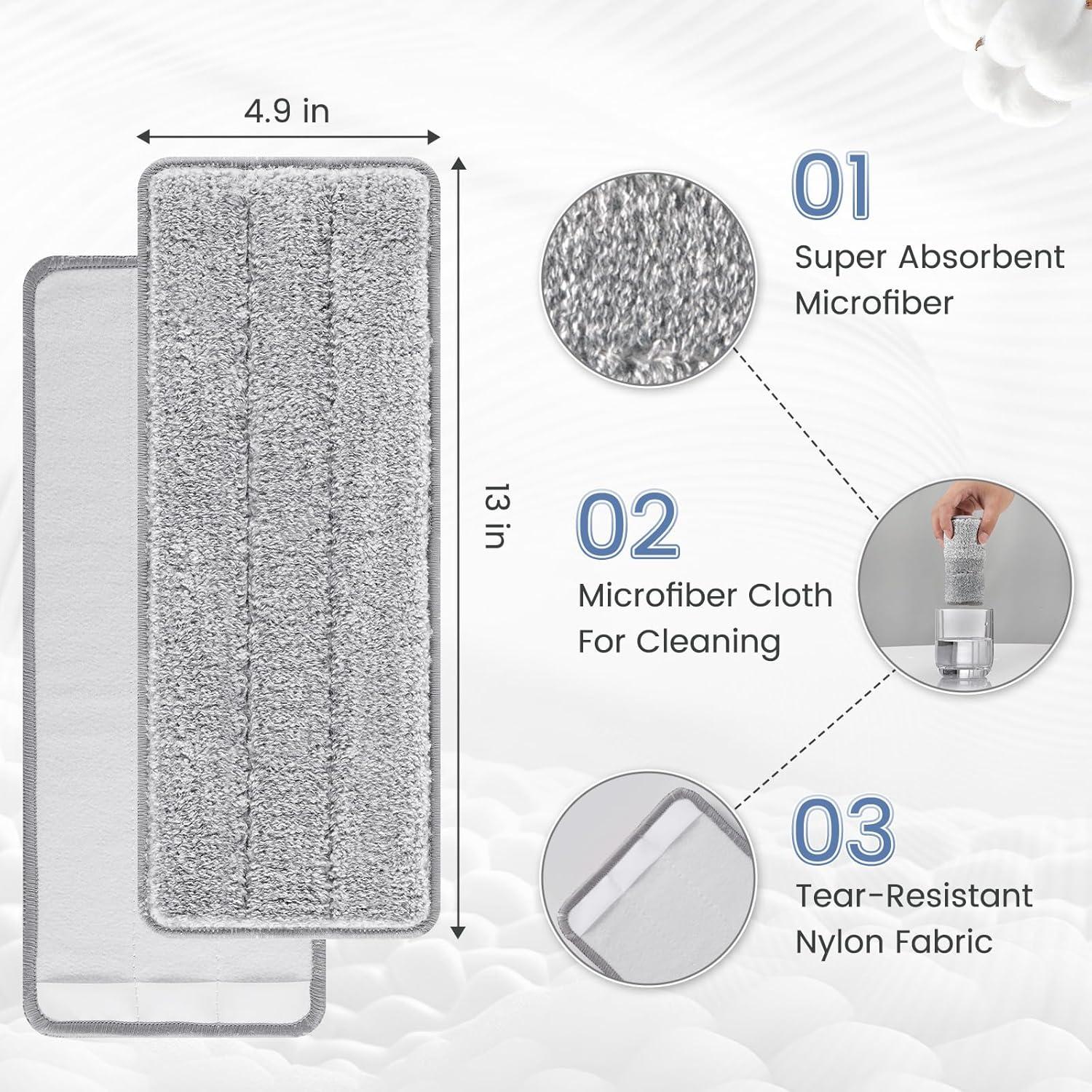 Paños de Reemplazo Microfibra Zeekech para Mopa 33x12.5cm