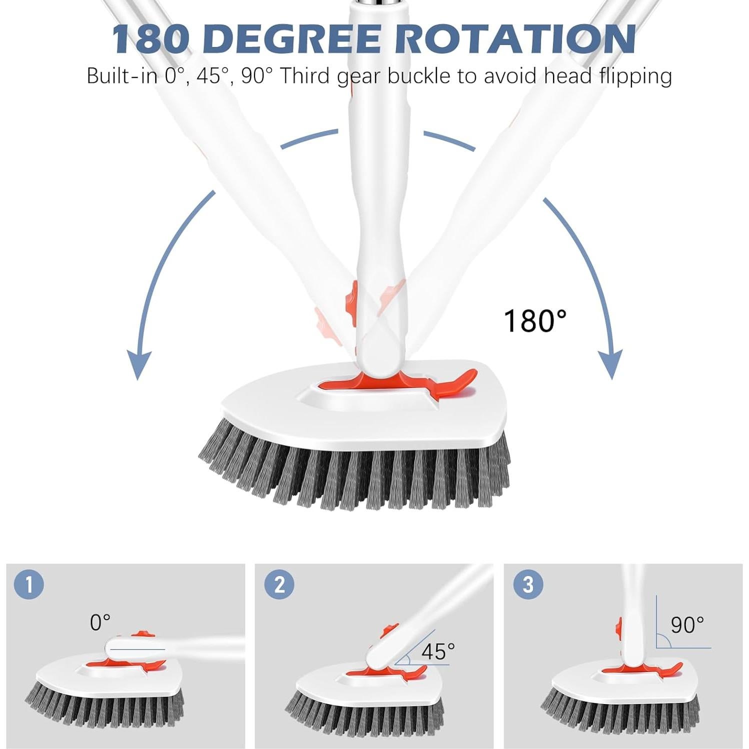 SetSail Cepillo de Suelo 3 en 1 con Mango Ajustable 132 cm