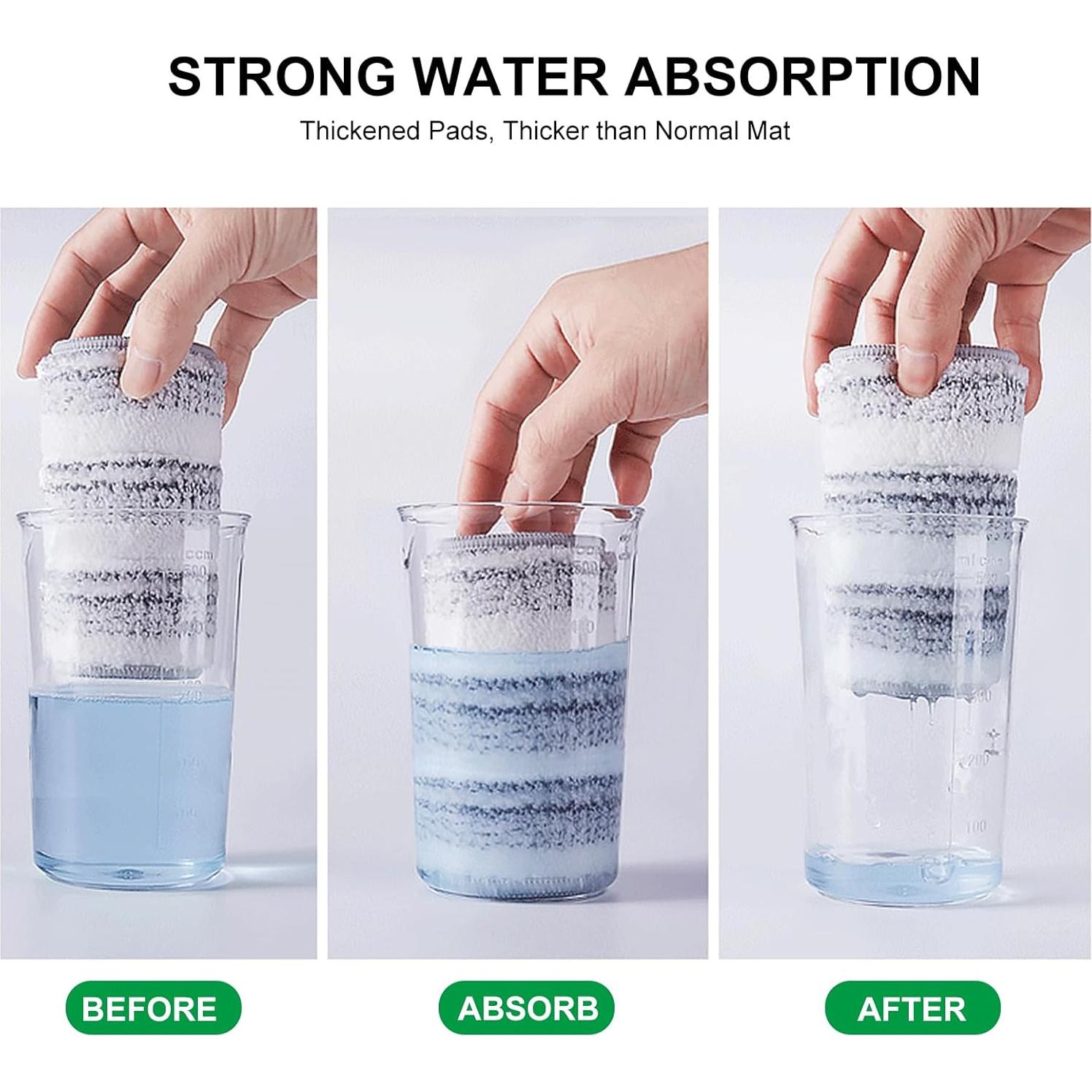 Paquete de 3 Paños de Mopa Microfibra HiBaby 33x12 cm