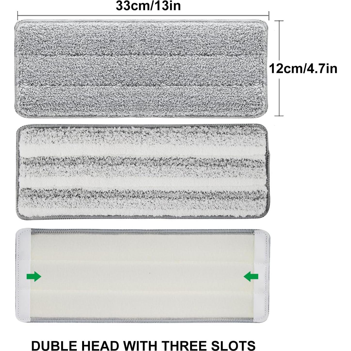 Paquete de 3 Paños de Mopa Microfibra HiBaby 33x12 cm