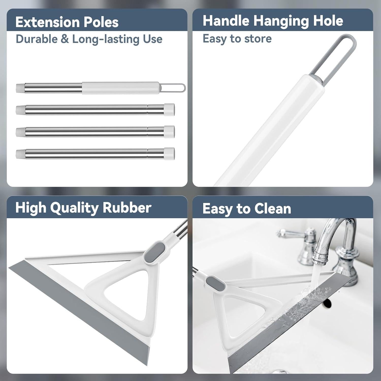 Escoba Mágica Nodirz 137 cm de Silicona para Limpieza