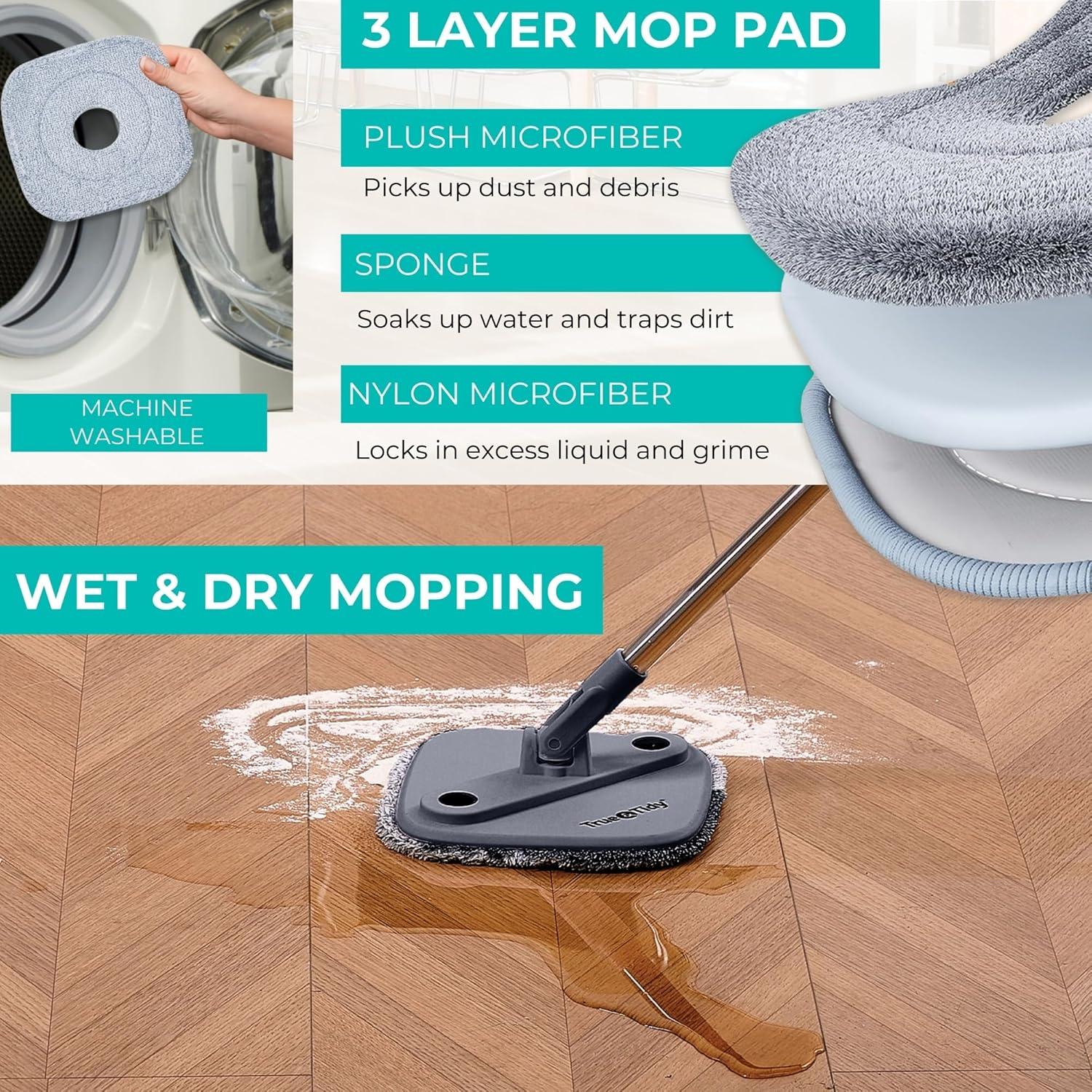 Mopa y Cubo True & Tidy SPIN-800A 5L Doble Compartimento