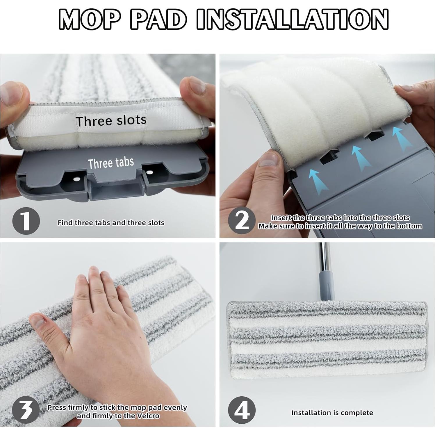 Paquete de 12 almohadillas de microfibra ZQZiQi 33x12 cm