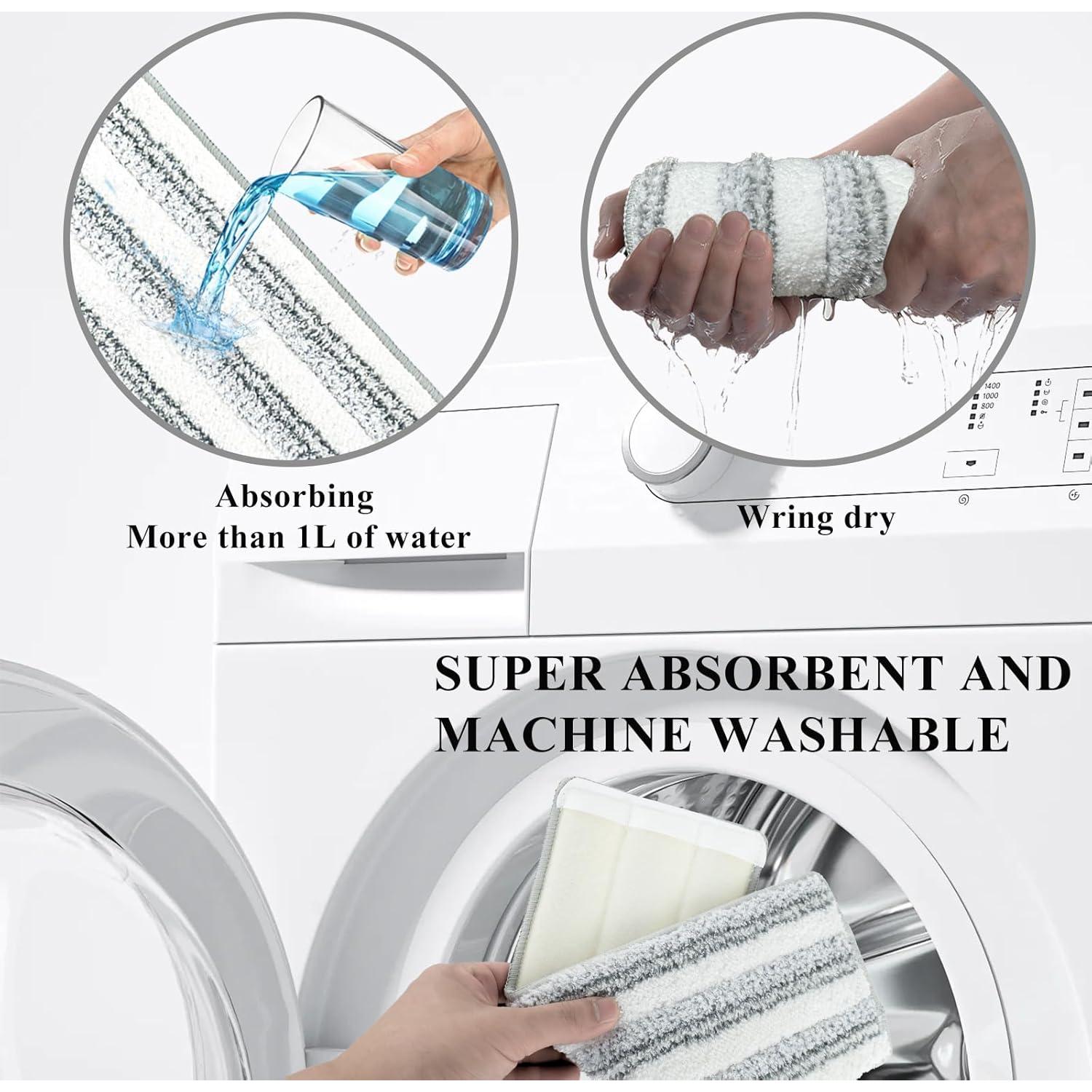 Paquete de 12 almohadillas de microfibra ZQZiQi 33x12 cm