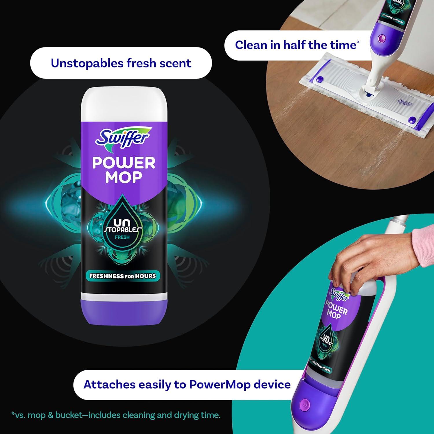 Limpiador de pisos Swiffer PowerMop 2x748ml Unstopables