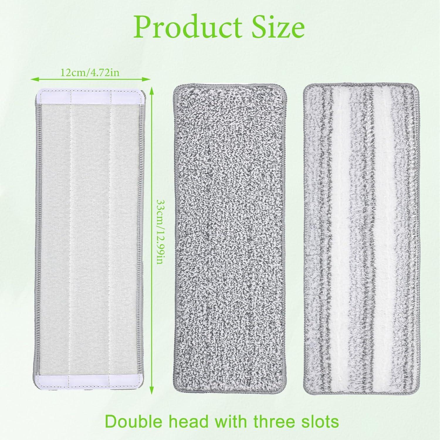 Paquete de 3 almohadillas de microfibra 33x12 cm Larrel