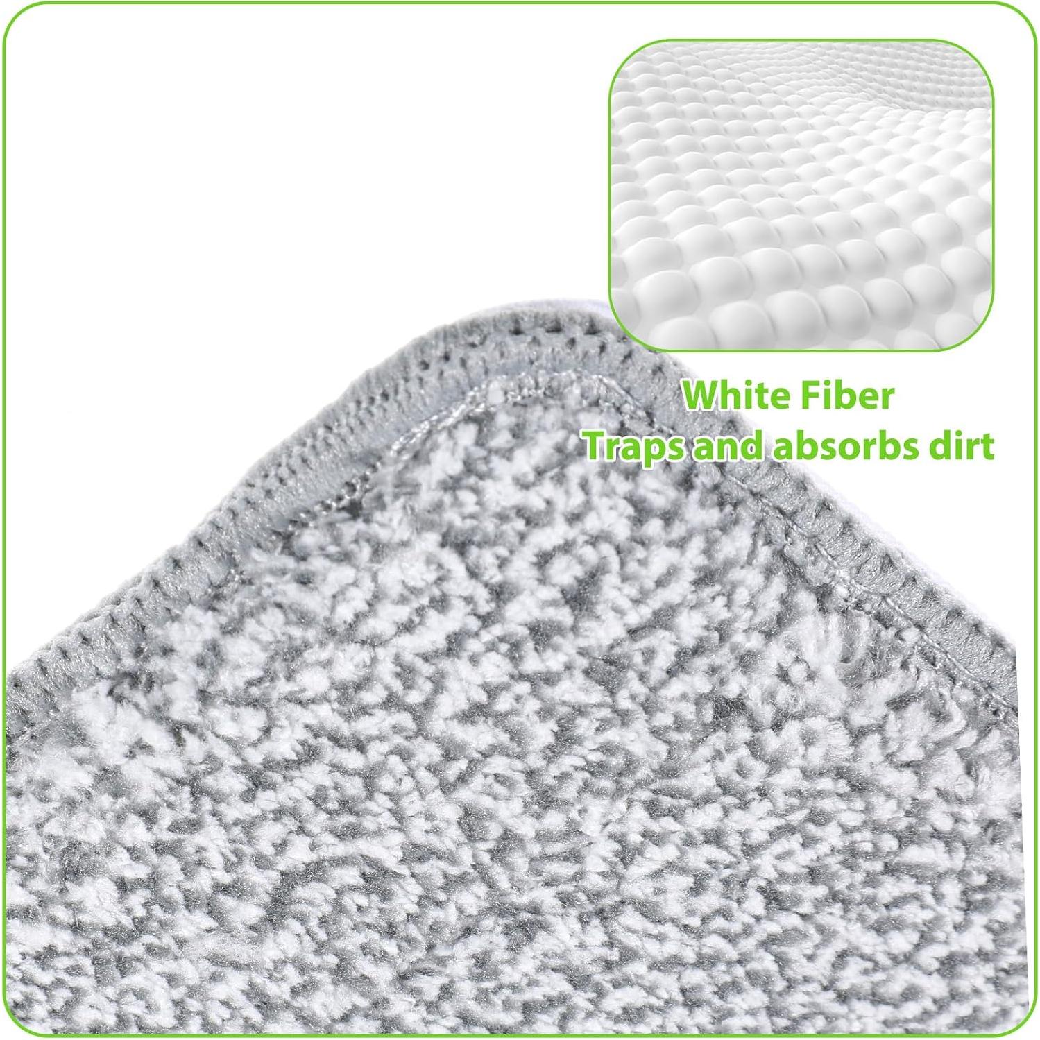 Paquete de 3 almohadillas de microfibra 33x12 cm Larrel