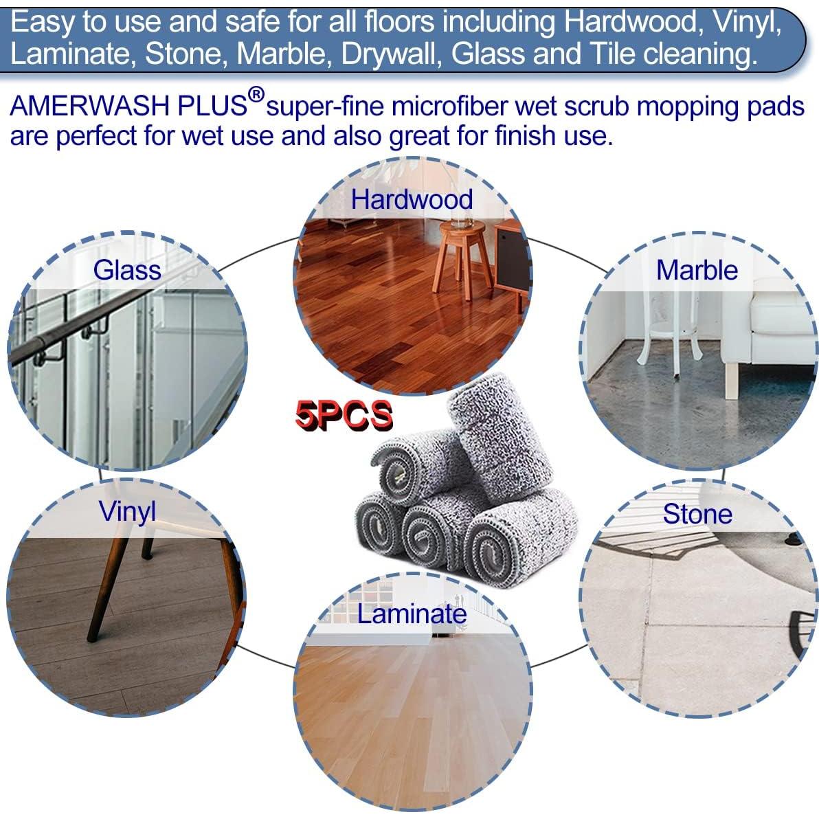 Paños de Repuesto para Mop Microfibra 46 cm SOOCAN - 5 Pzs