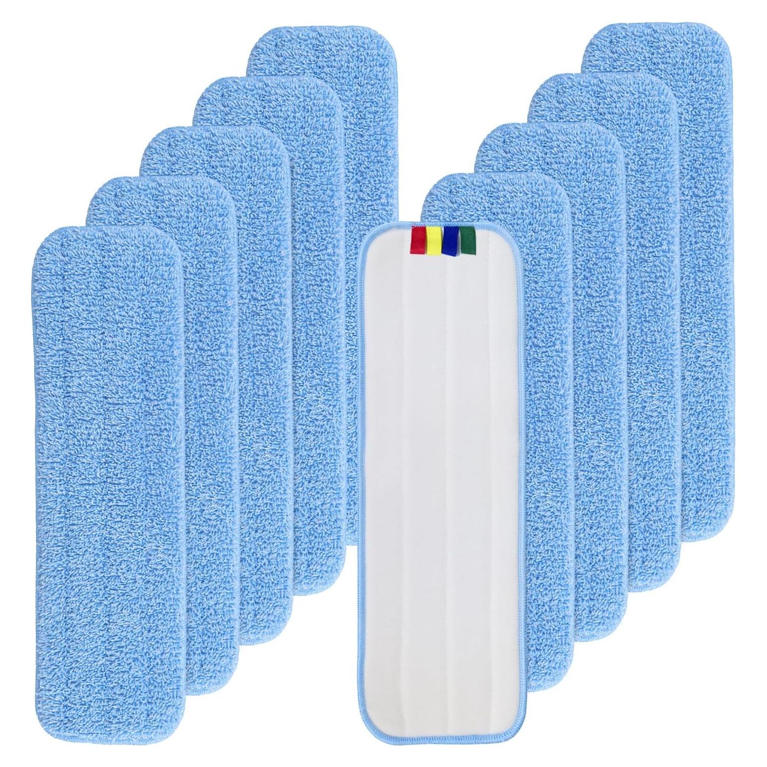 Paquete de 10 almohadillas de microfibra Rubbermaid 45.72 cm