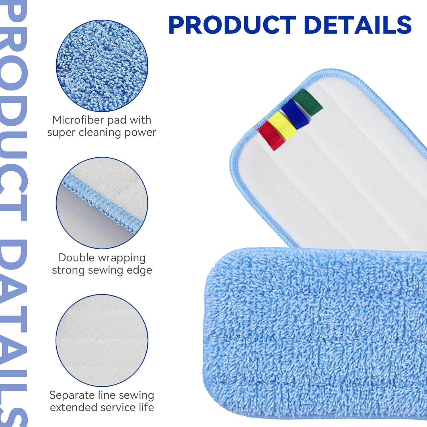 Paquete de 10 almohadillas de microfibra Rubbermaid 45.72 cm