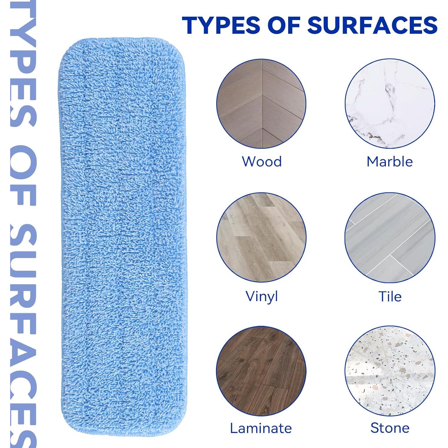 Paquete de 10 almohadillas de microfibra Rubbermaid 45.72 cm