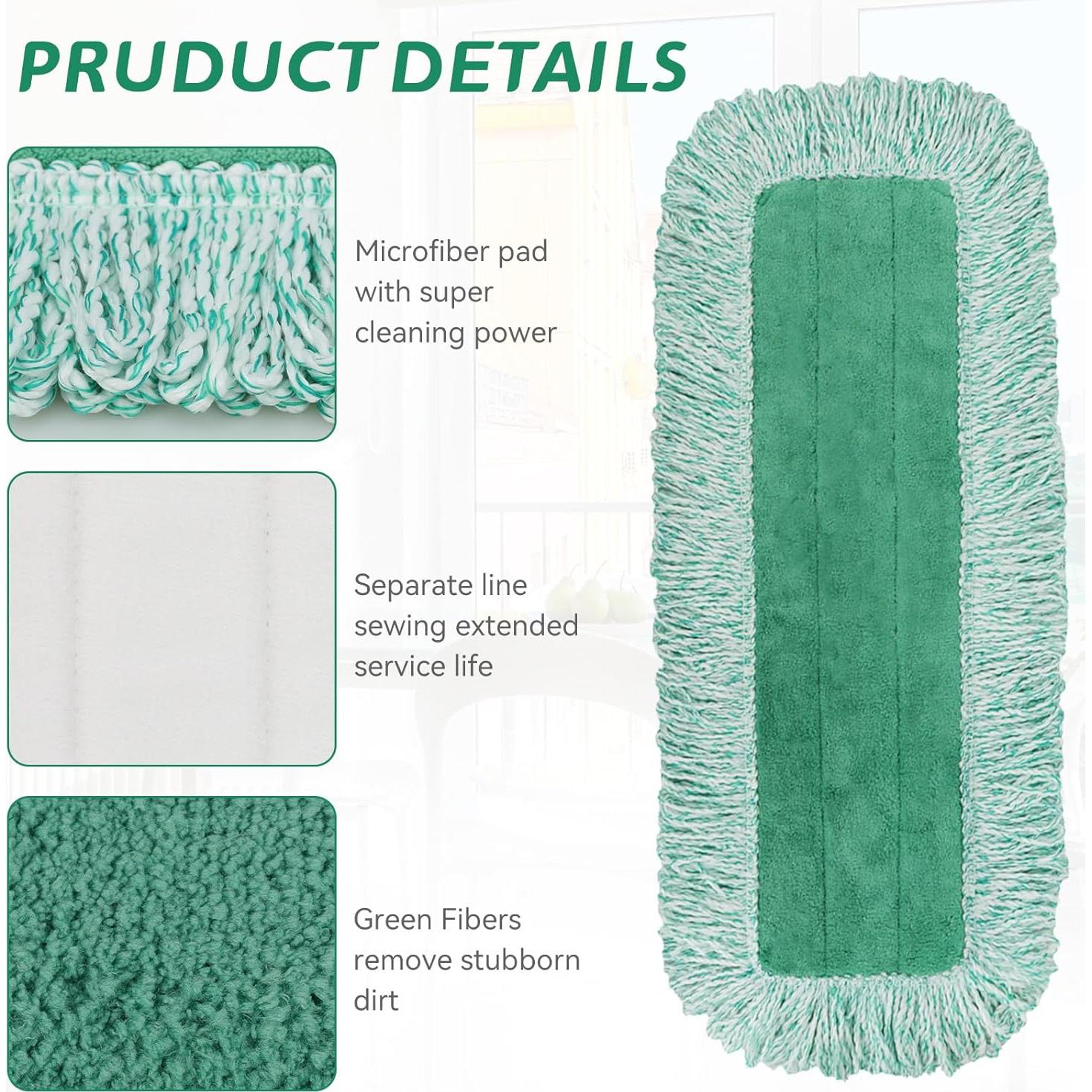 Paños de trapeador Rubbermaid 18" Reemplazo 8 paquetes