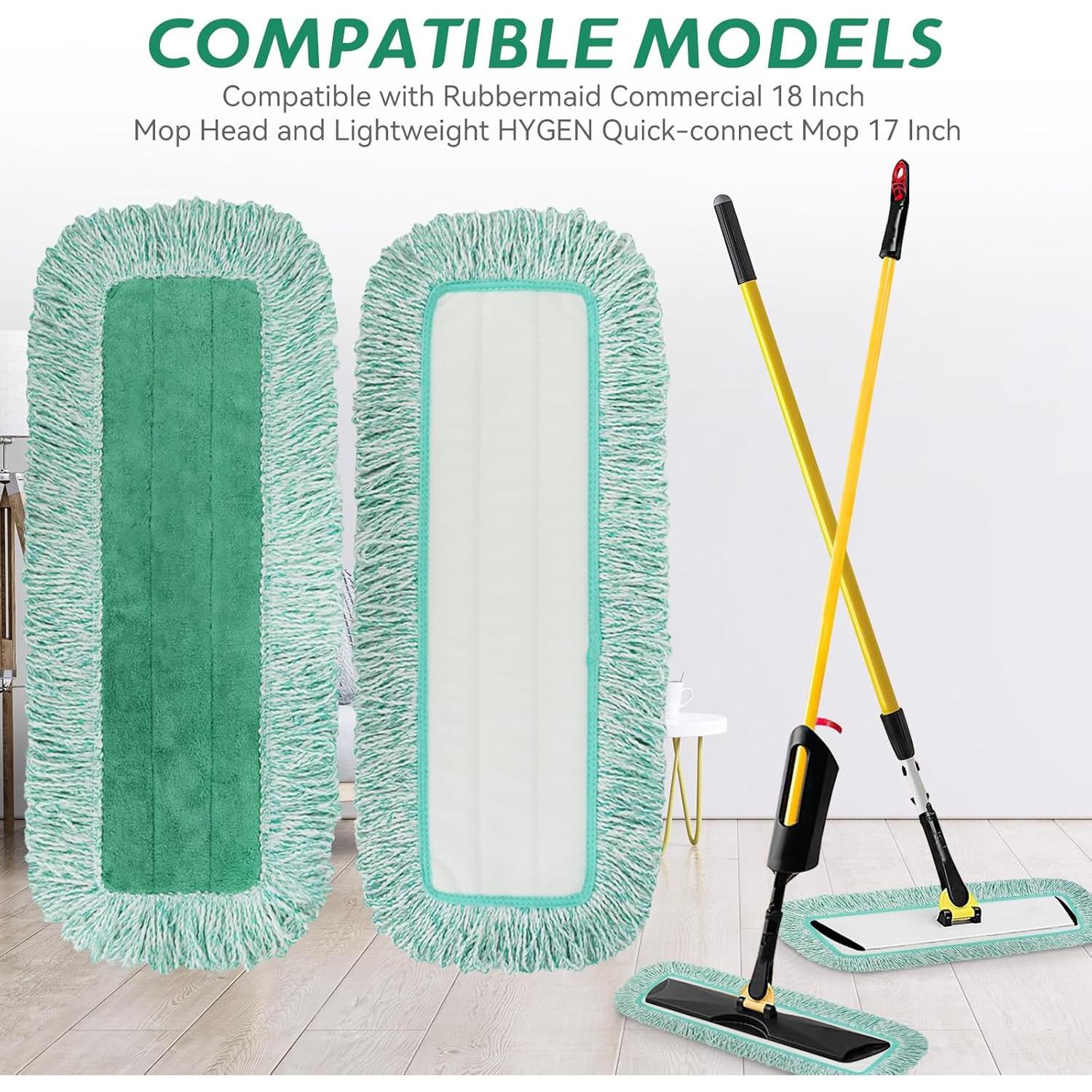 Paños de trapeador Rubbermaid 18" Reemplazo 8 paquetes