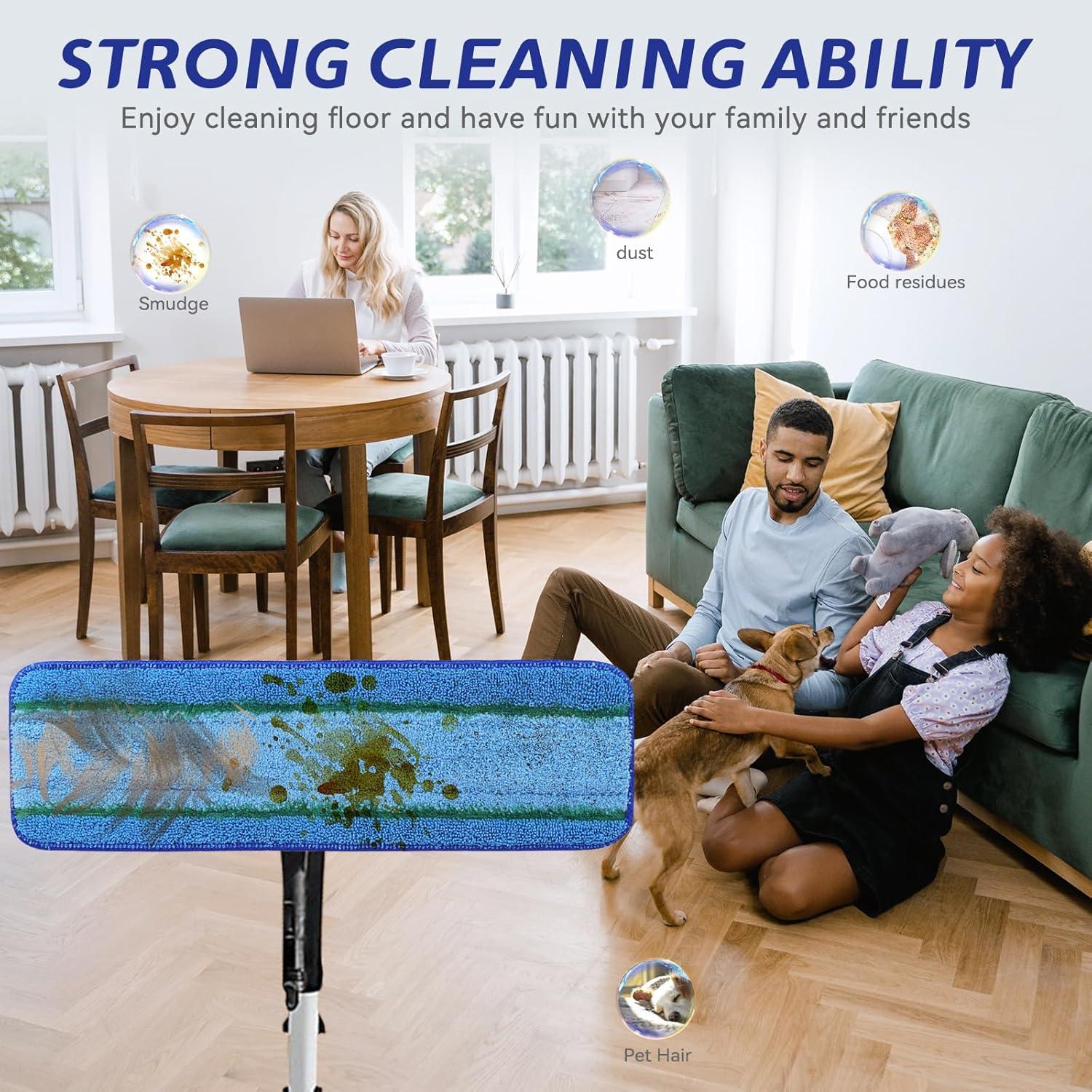 Paños de Microfibra Reemplazo Rubbermaid 18" 17" 4 Piezas