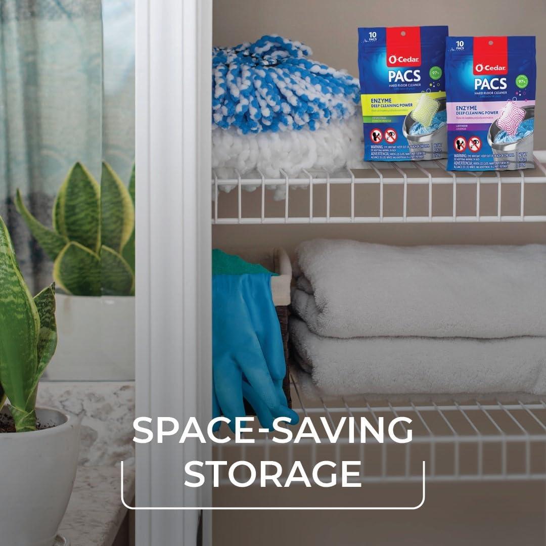 Limpiador de Suelos Duros O-Cedar PACS 10 Unidades Aroma Cítrico