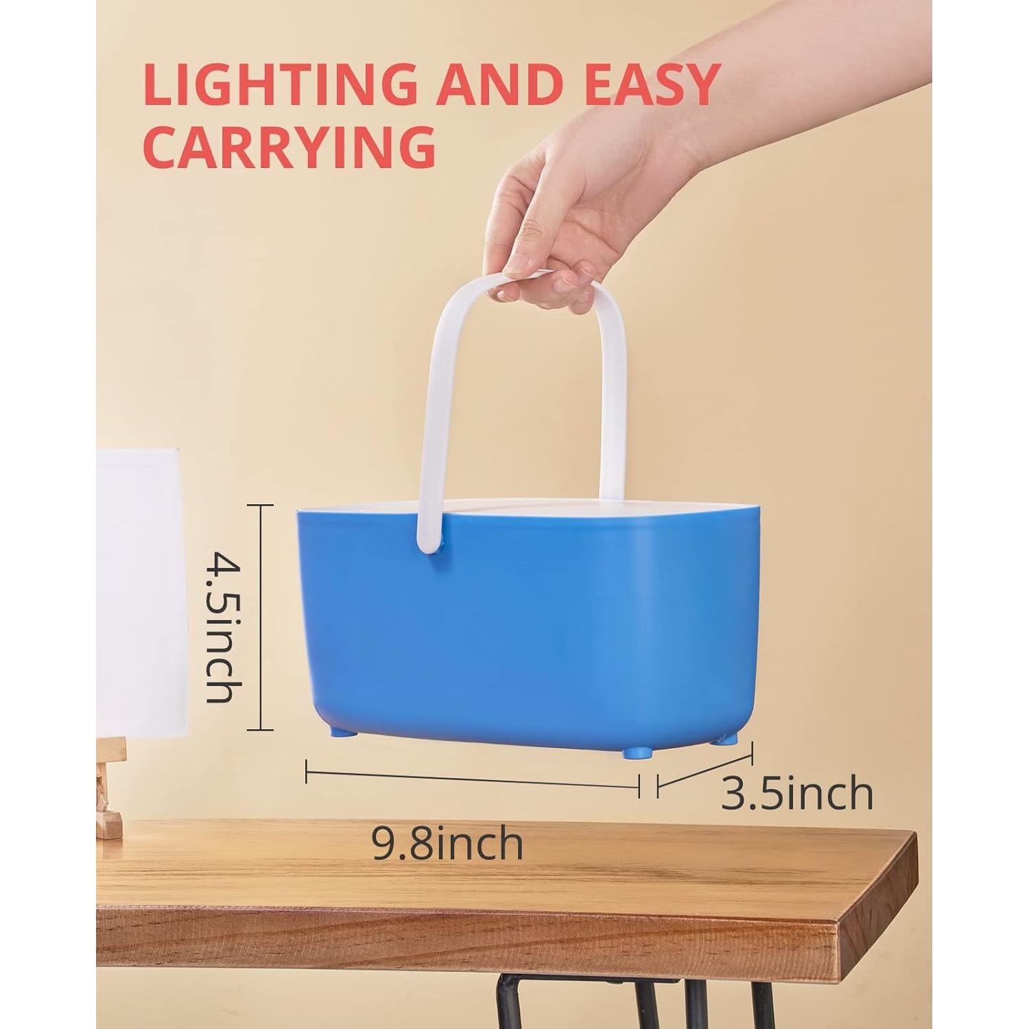 GAMENOTE Limpiador de Pinceles Azul con Paleta y Soporte