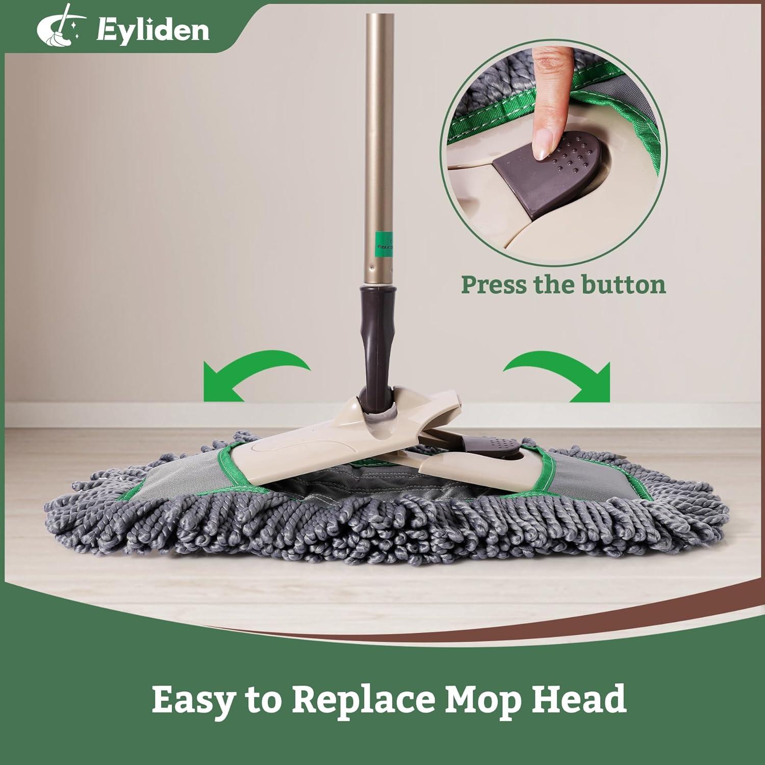 Mopa de Polvo Eyliden con 3 Almohadillas Microfibra 1,09 kg