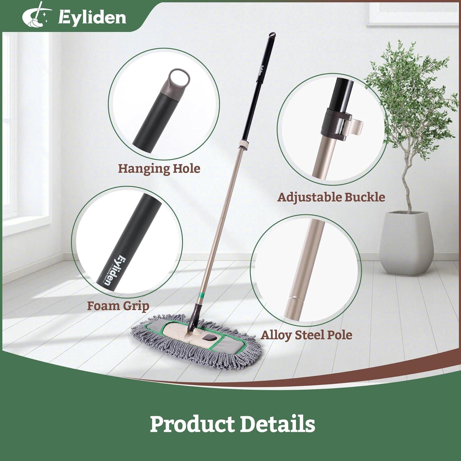 Mopa de Polvo Eyliden con 3 Almohadillas Microfibra 1,09 kg