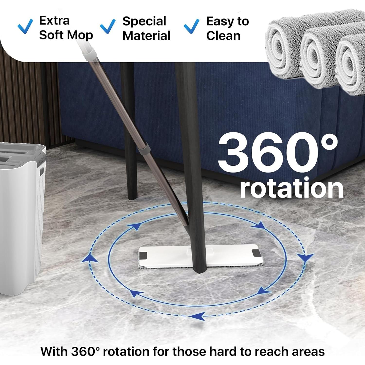 Cabezas de Mopa Reemplazo Microfibra TopTier X3 Mop XL - 4 Pzas