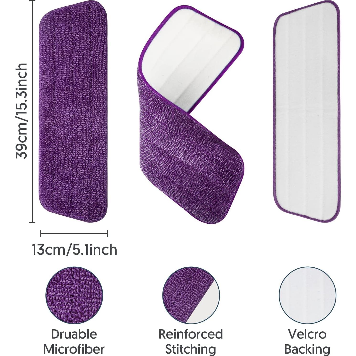 7 Paños de Microfibra Reutilizables MEXERRIS para Mopa 38x13 cm