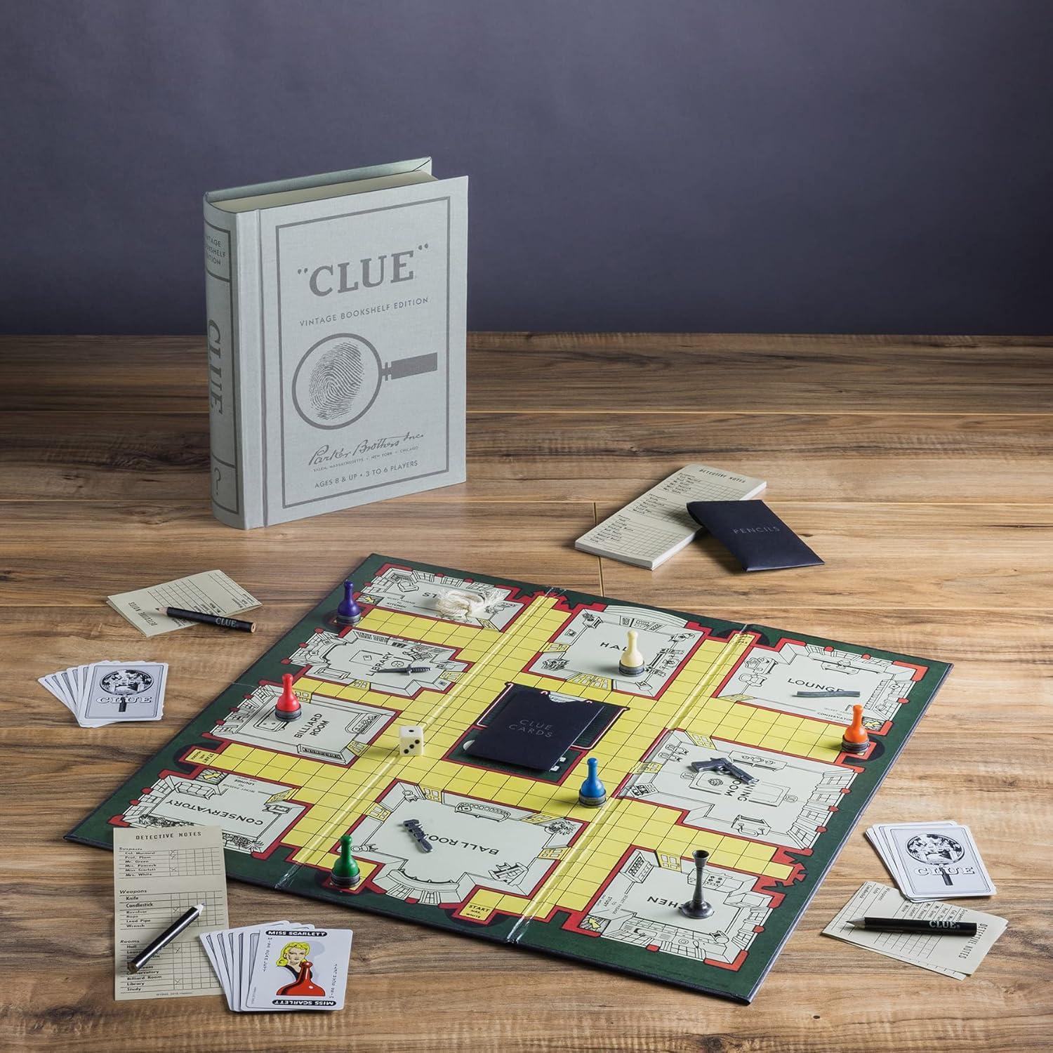 Juego de Mesa Clue Vintage WS Game Company 3-6 Jugadores