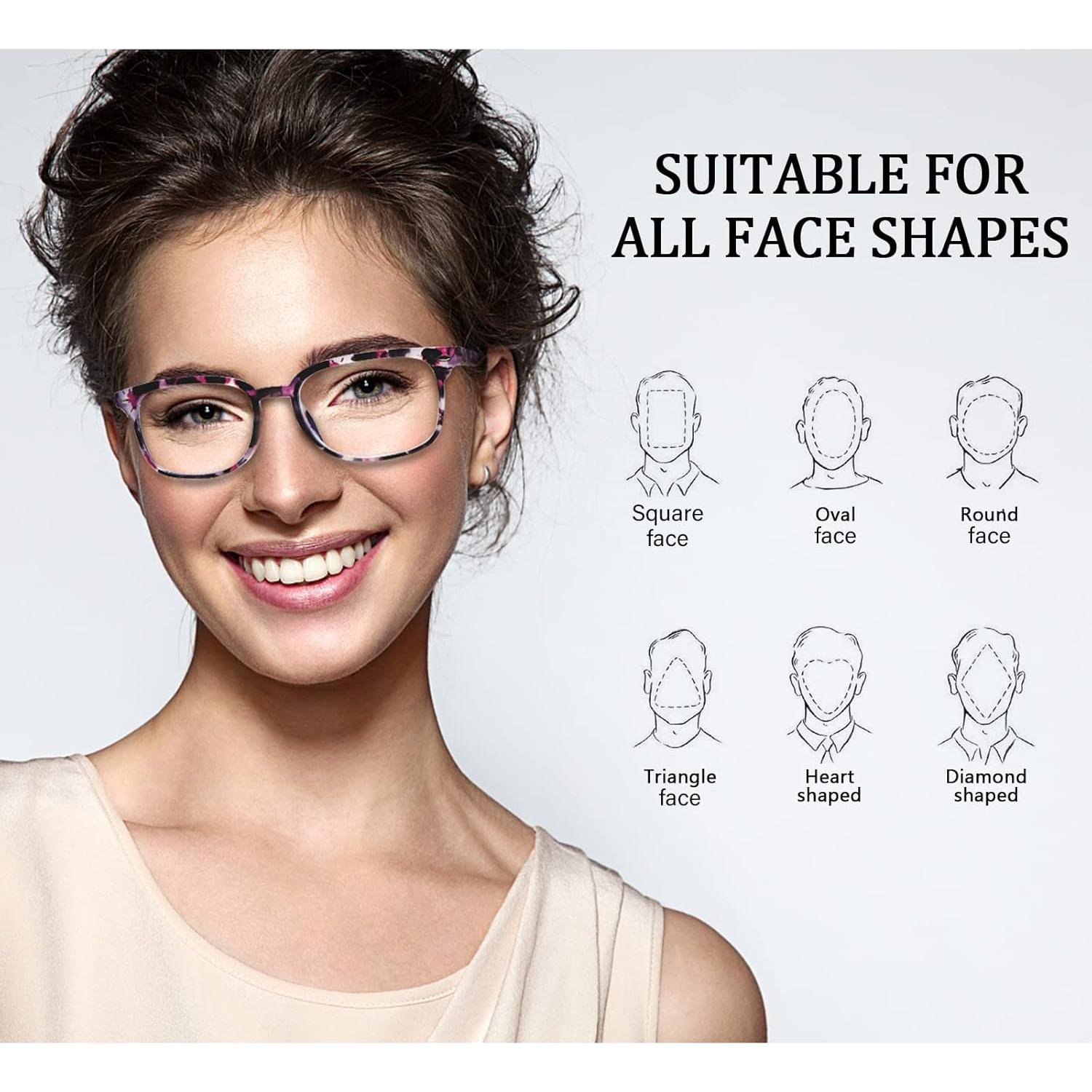 Paquete de 5 Gafas de Lectura Antiluz Azul HN025 Multicolor