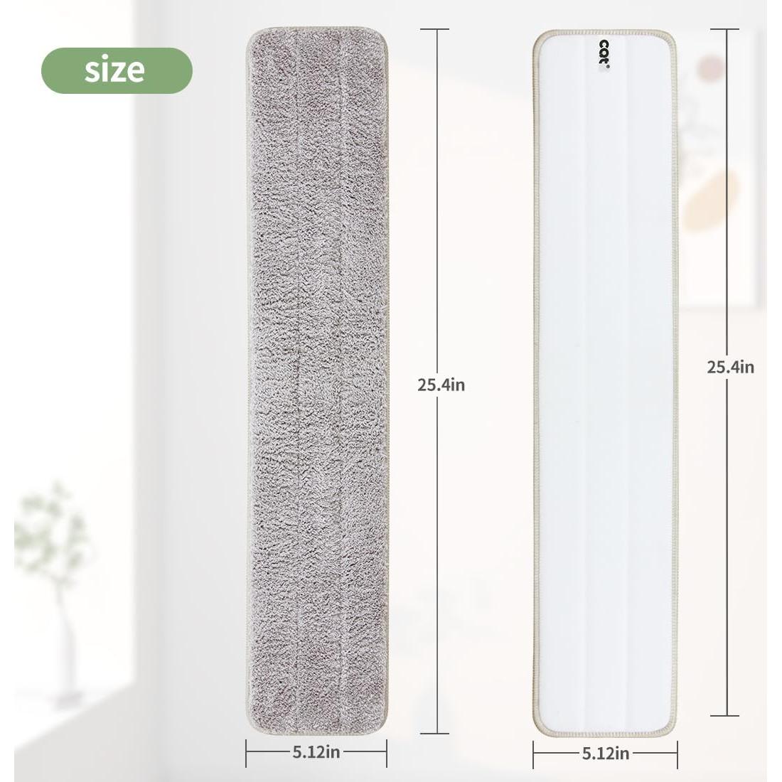 Mopas Reutilizables de Microfibra CQT 65x13 cm 4 Piezas