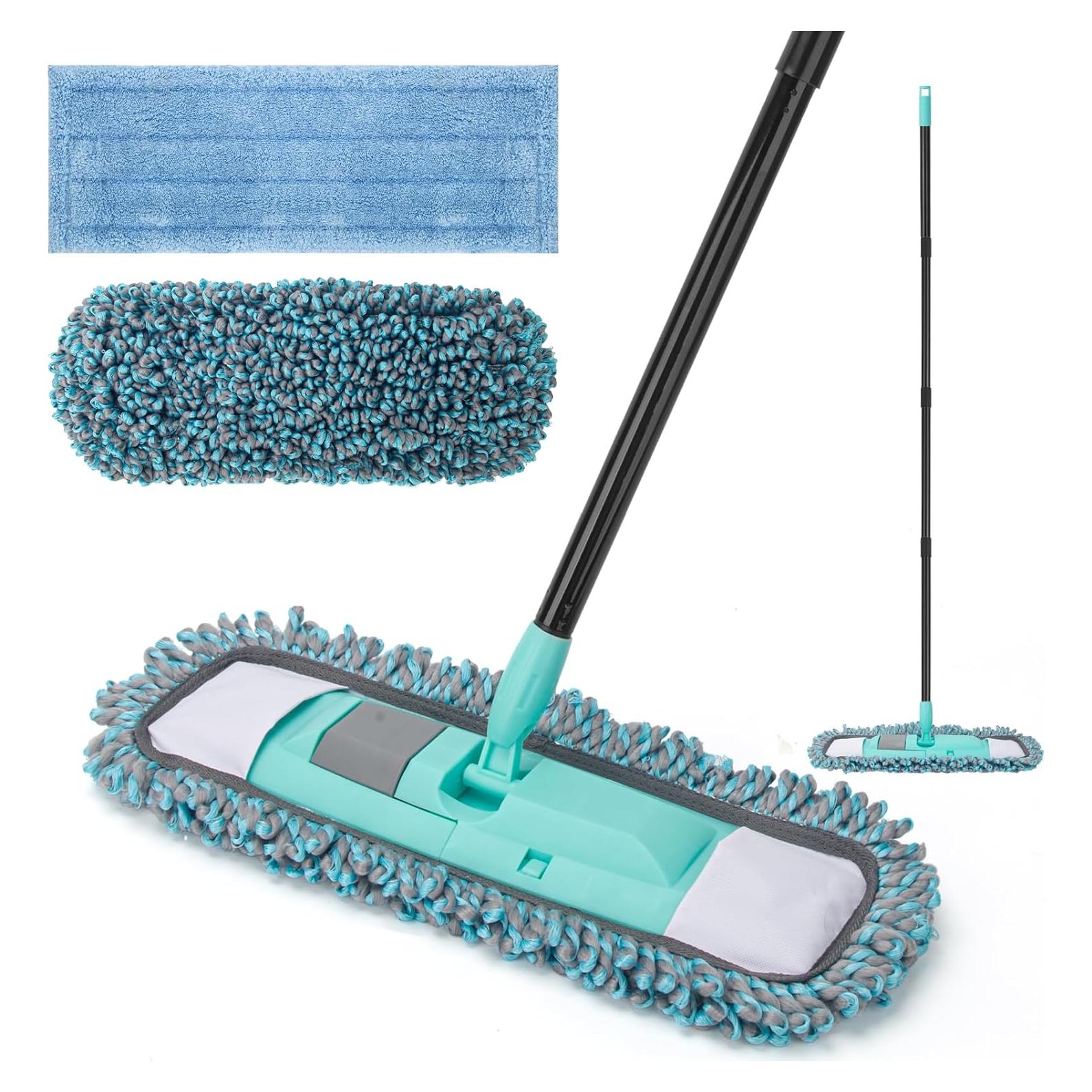 Mop de Microfibra KeFanta con Mango Ajustable 144,78 cm