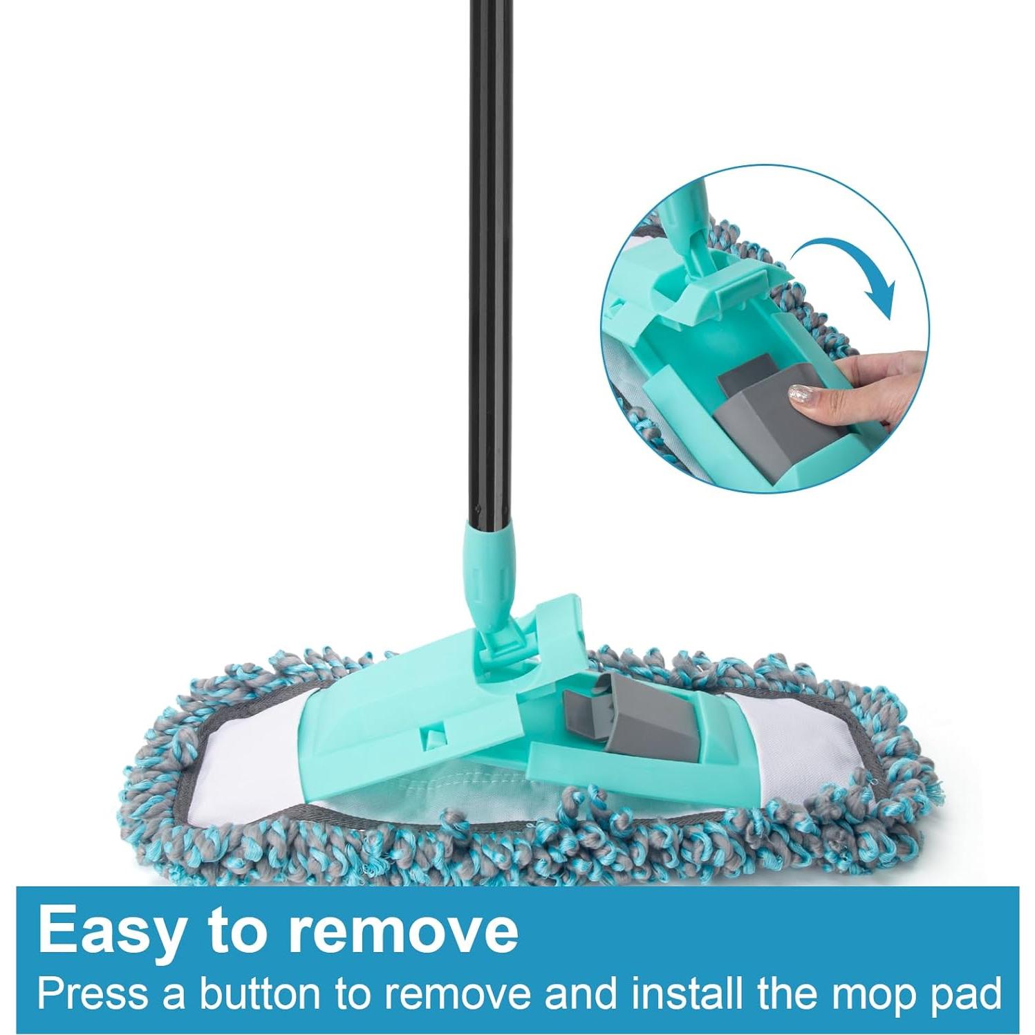 Mop de Microfibra KeFanta con Mango Ajustable 144,78 cm