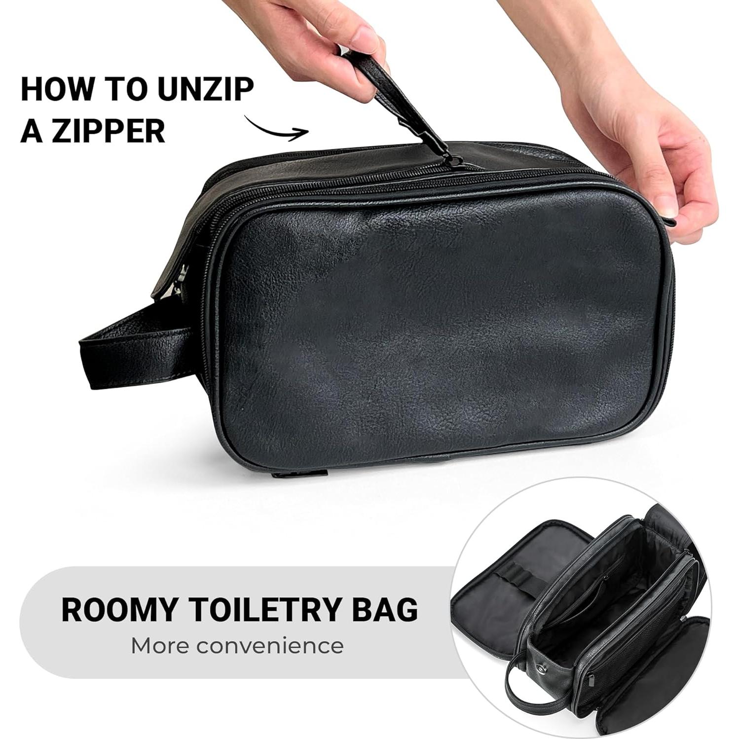 Bolsa de Aseo Elviros Grande Impermeable para Hombres