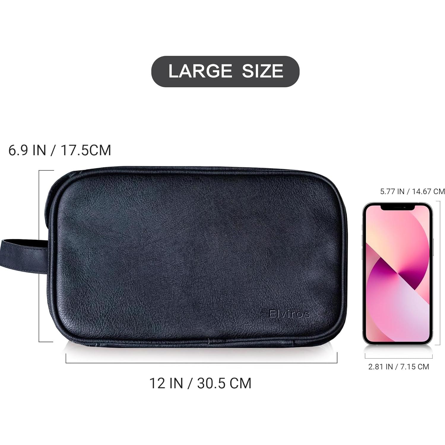 Bolsa de Aseo Elviros Grande Impermeable para Hombres