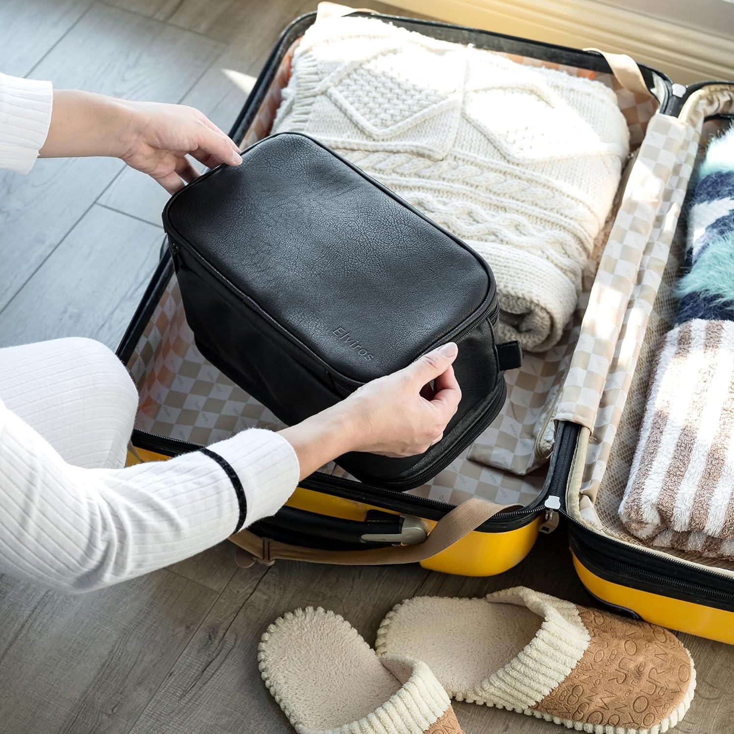 Bolsa de Aseo Elviros Grande Impermeable para Hombres